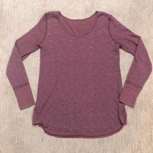 We The Free Maroon Thermal Tee